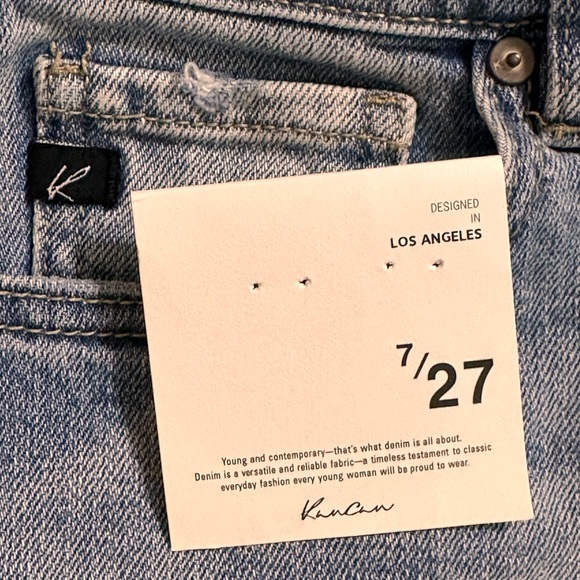 Kancan Mid Rise Boyfriend Jeans Size 7/27 worn once - Picture 5 of 6